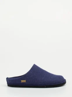 Haflinger – Filzpantoffeln aus Schurwolle marineblau