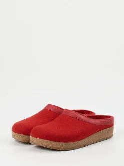 Haflinger – Filzpantoffeln aus Schurwolle rot
