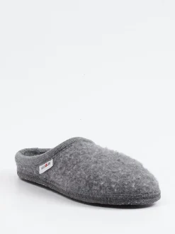Haflinger – Hausschuh aus Wollfilz grau