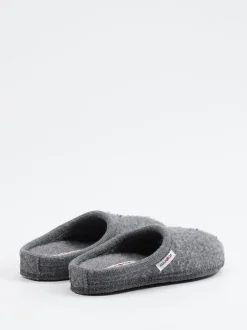 Haflinger – Hausschuh aus Wollfilz grau