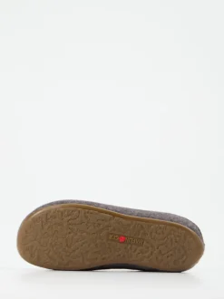 Haflinger – Pantoffeln aus Wollfilz Anthrazitgrau