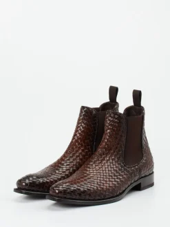 Harris – Chelsea Boots aus Flechtleder in Braun