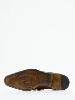 Harris – Derby-Schnürschuh aus geprägtem Leder Braun