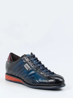 Harris – Leder-Sneaker aus Kalbleder in Nachtblau