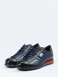 Harris – Leder-Sneaker aus Kalbleder in Nachtblau