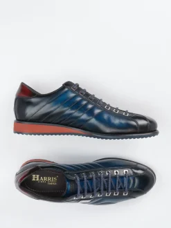 Harris – Leder-Sneaker aus Kalbleder in Nachtblau