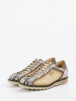 Harris – Sneaker aus Flechtleder mit Schlangenprägung