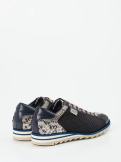 Harris – Sneaker aus geprägtem Leder in Blau