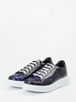 Harris – Sneaker aus geprägtem Lackleder blau