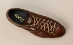 Harris – Sneaker aus geprägtem Glattleder Braun