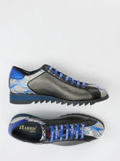 Harris – Sneaker aus geprägtem Leder mit Schlangenmuster