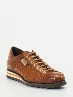 Harris – Sneaker aus geprägtem Leder braun