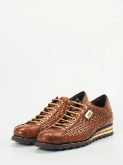 Harris – Sneaker aus geprägtem Leder braun