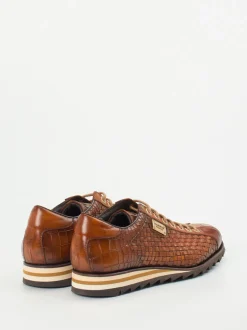 Harris – Sneaker aus geprägtem Leder braun