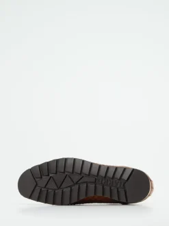 Harris – Sneaker aus geprägtem Leder braun