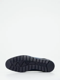 Harris – Sneaker aus geprägtem Leder in Blau