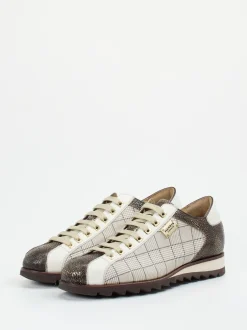 Harris – Sneaker aus geprägtem Leder mit Karomuster