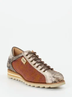 Harris – Sneaker aus geprägtem Leder in Braun