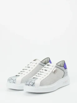 Harris – Sneaker aus geprägtem Leder in Weiß