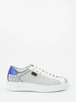 Harris – Sneaker aus geprägtem Leder in Weiß