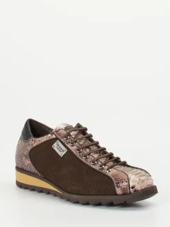 Harris – Sneaker aus geprägtem Leder in Braun