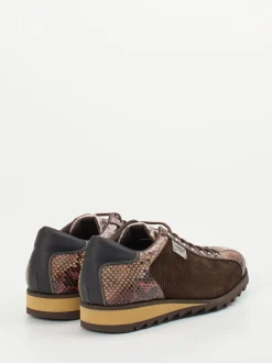 Harris – Sneaker aus geprägtem Leder in Braun