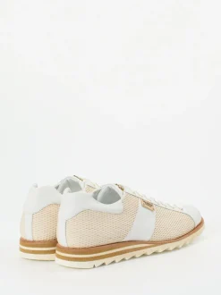 Harris – Sneaker aus geprägtem Leder in Beige