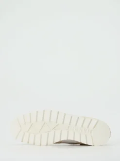 Harris – Sneaker aus geprägtem Leder in Beige