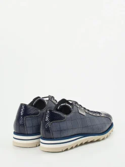 Harris – Sneaker aus geprägtem Leder in Blau