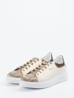 Harris – Sneaker aus Kalbleder in Schlangenoptik