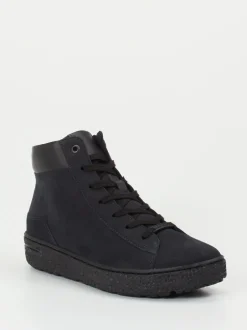 Hartjes – High-Top Sneaker aus Nubukleder schwarz