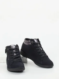 Hartjes – High-Top Sneaker aus Nubukleder Dunkelblau