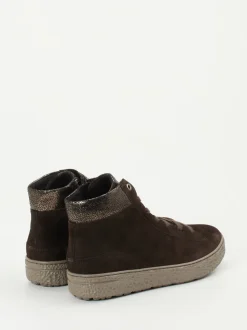 Hartjes – High-Top-Sneaker aus Veloursleder braun