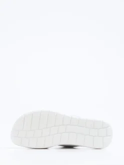 Hartjes – Komfort-Pantolette aus Metallic-Leder grau