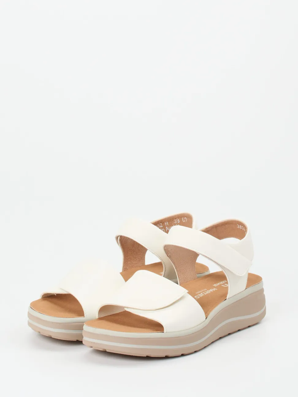 Hartjes – Komfortsandale aus Kalbleder in Offwhite