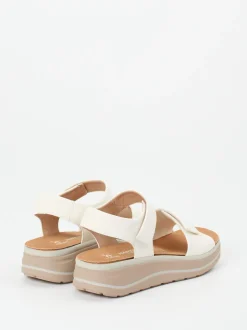 Hartjes – Komfortsandale aus Kalbleder in Offwhite