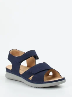 Hartjes – Komfortsandalen aus Nubukleder marineblau