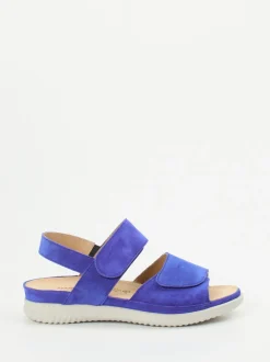 Hartjes – Komfortsandalen aus Veloursleder Blau