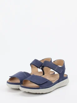 Hartjes – Komfortsandalen aus Nubukleder Marineblau