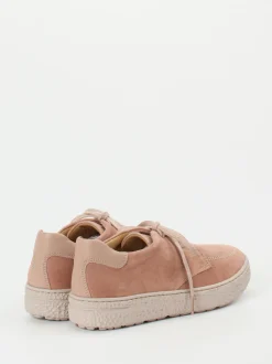 Hartjes – Komfort-Schnürschuhe aus Veloursleder rosa