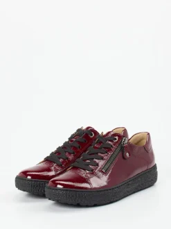 Hartjes – Komfort-Sneaker aus Lackleder Bordeauxrot