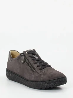 Hartjes – Komfort-Sneaker aus Veloursleder anthrazit