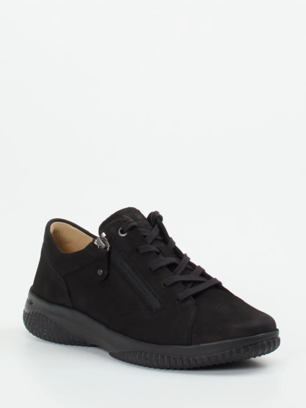 Hartjes – Komfort-Sneaker aus Nubukleder schwarz