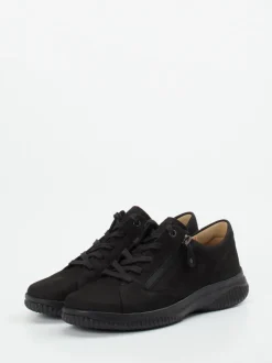 Hartjes – Komfort-Sneaker aus Nubukleder schwarz