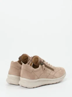 Hartjes – Komfort-Sneaker aus Nubukleder beige
