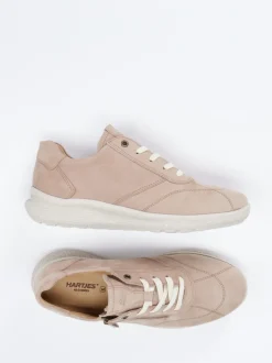 Hartjes – Komfort-Sneaker aus Nubukleder beige