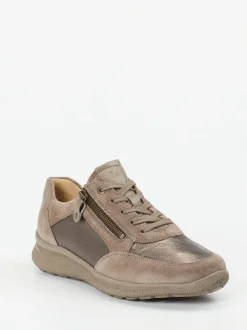 Hartjes – Komfortsneaker aus Veloursleder Taupe