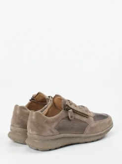 Hartjes – Komfortsneaker aus Veloursleder Taupe