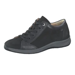 Hartjes – Komfort-Sneaker aus Nubukleder schwarz