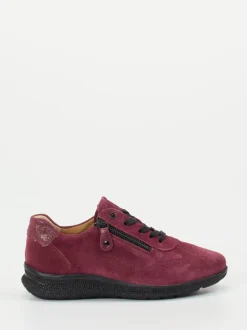 Hartjes – Komfort-Sneaker aus Veloursleder Bordeaux